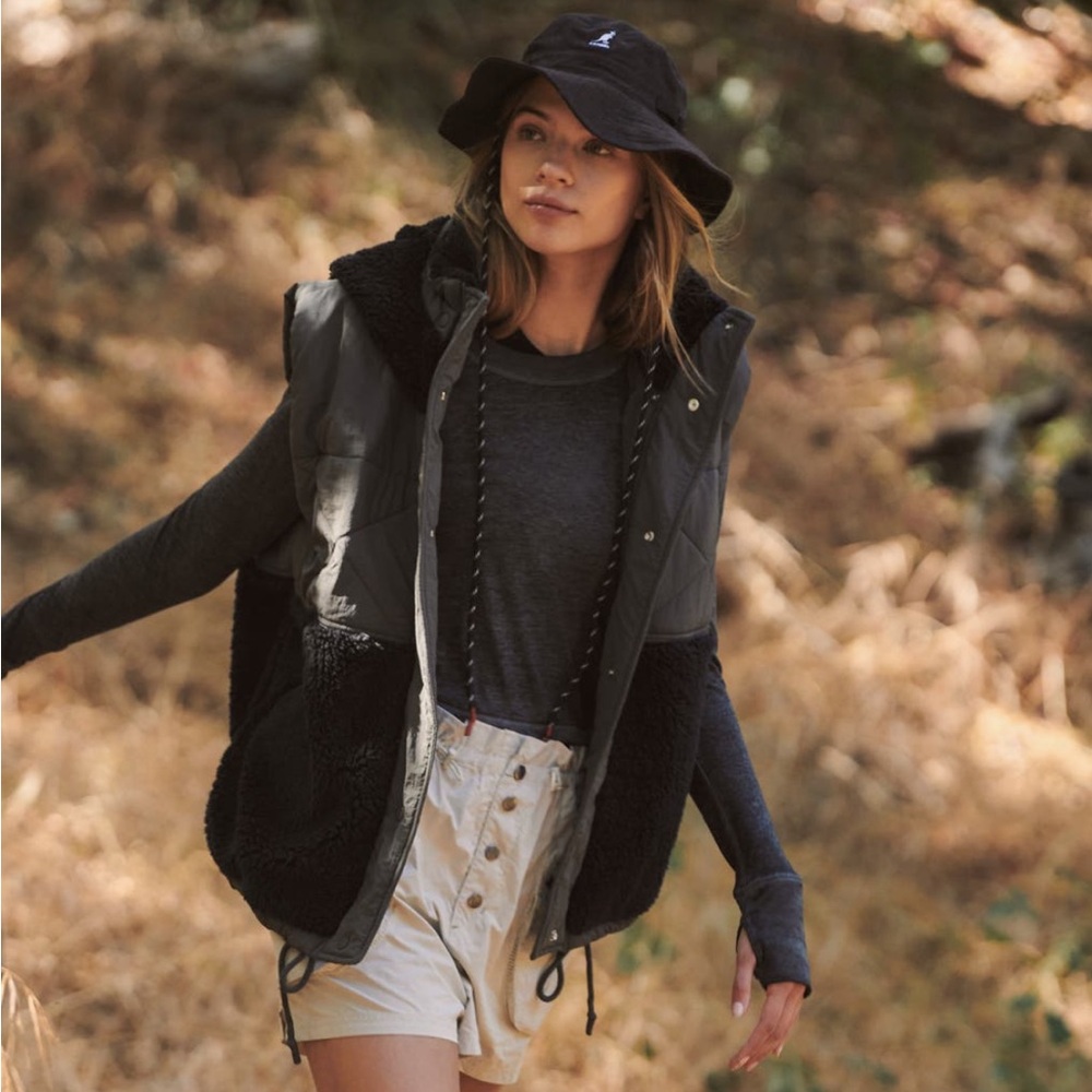 Free People FP Movement  Adventure Awaits Very Oversized Vest, Medium, M, EUC